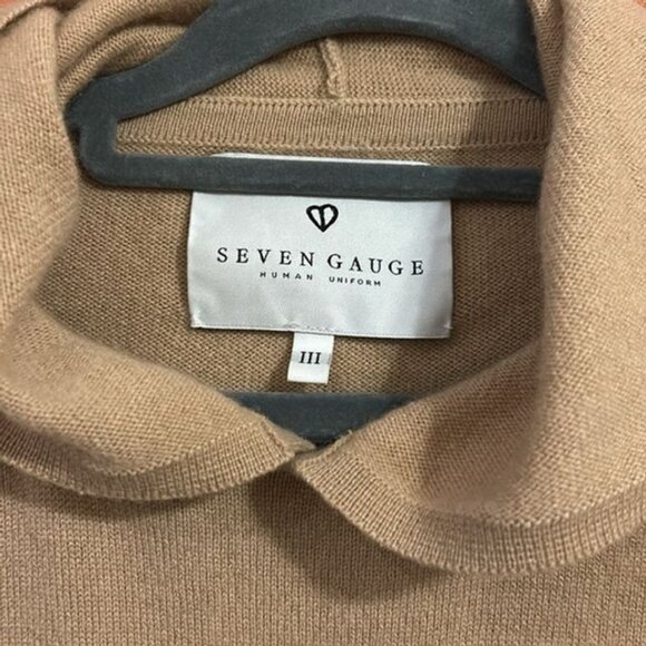 Seven Gauge Beige Cashmere Hoodie - Picture 4 of 6